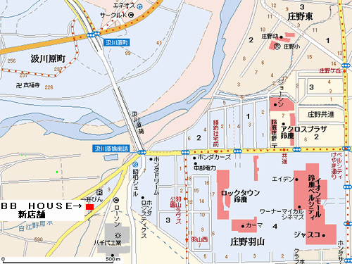 新店舗付近の地図